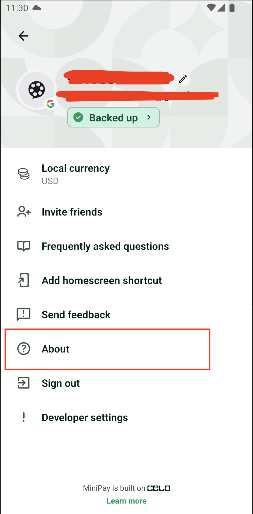 Open MiniPay dApp store
